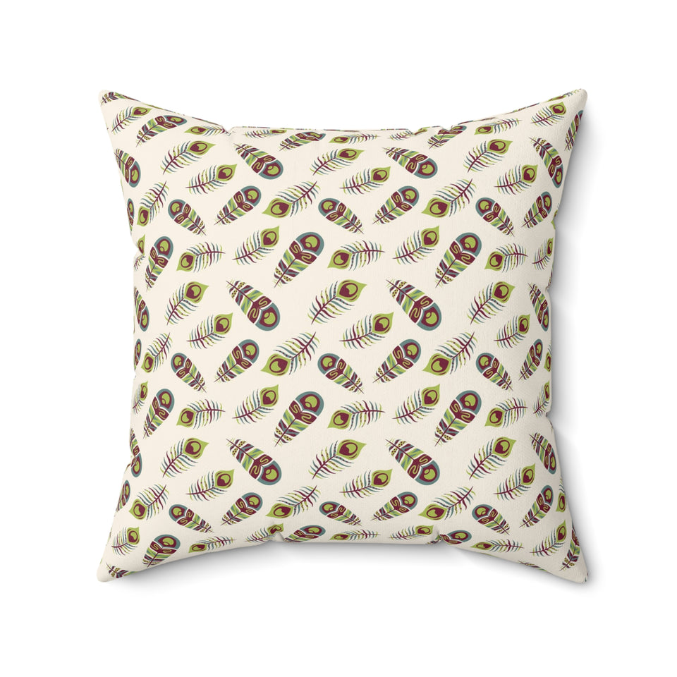 38PCF  Peacock Feather Pillow