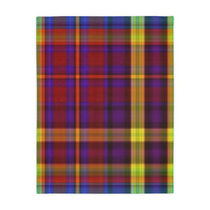 52CB  Colorful Plaid Blanket