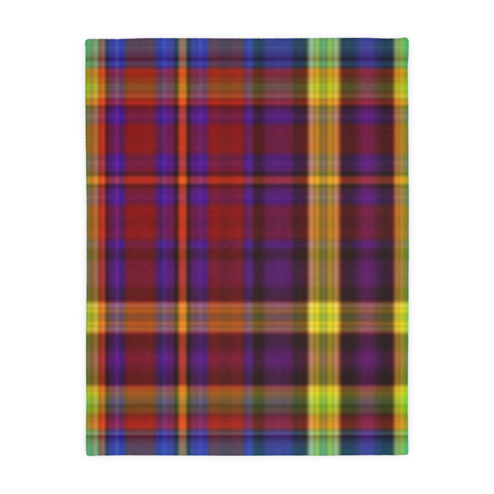 52CB  Colorful Plaid Blanket
