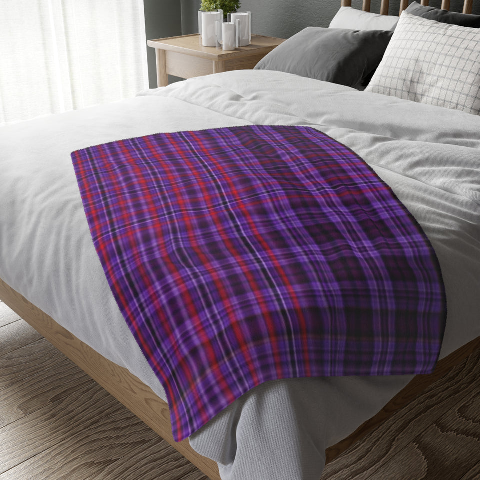 35CB  Colorful Plaid Blanket