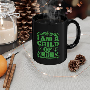 16BM  Black Christian Mug