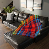 47CB  Colorful Plaid Blanket