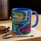 28CMSM  Colorful Marble Galatians 5:13 Mug