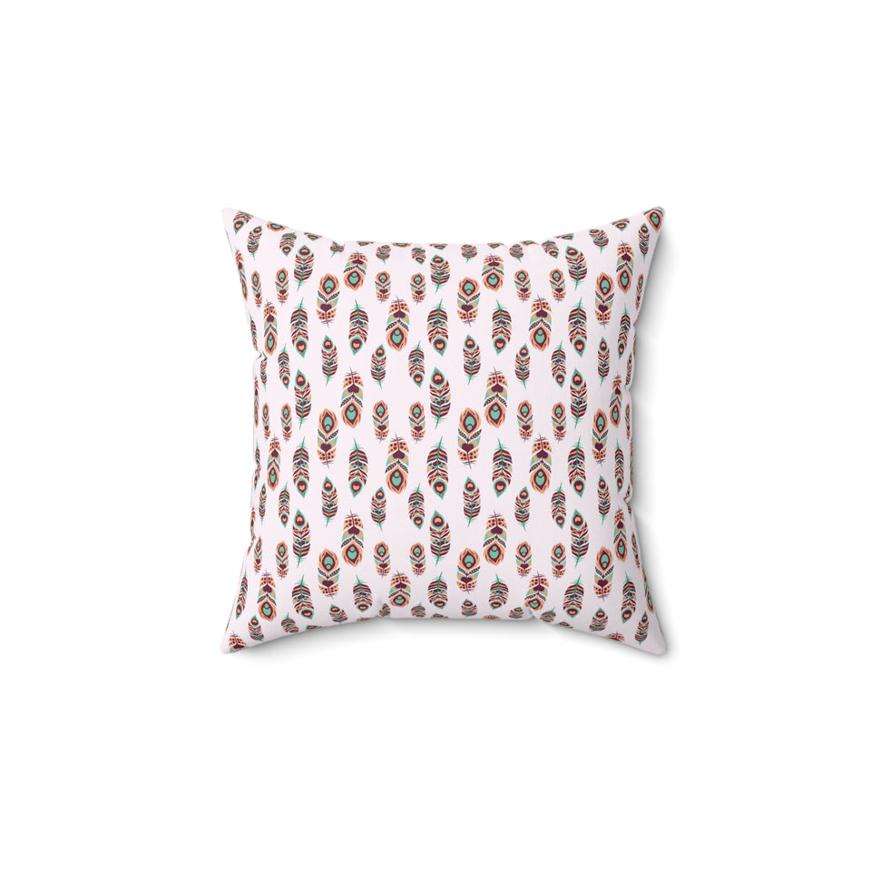 37PCF  Peacock Feather Pillow