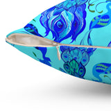 23PCF  Peacock Feather Pillow