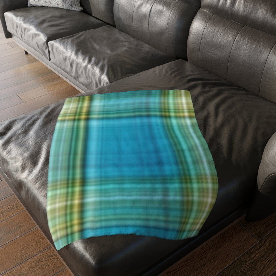 16CB  Colorful Plaid Blanket