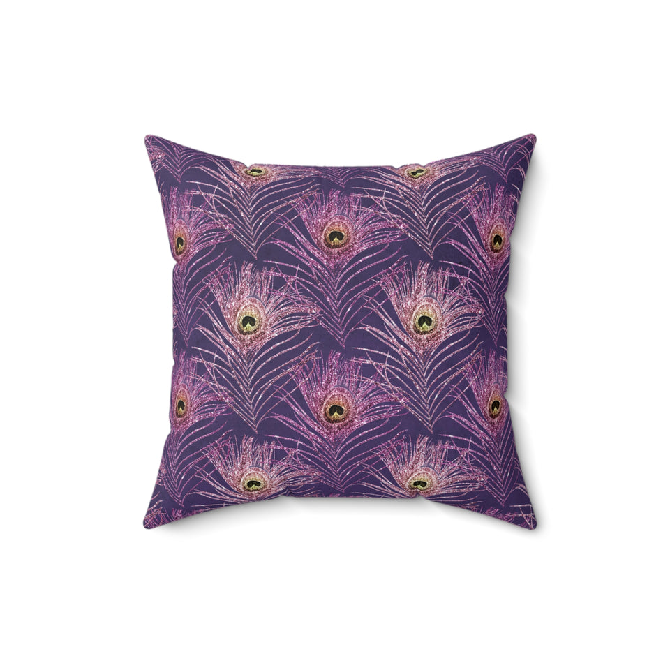 13PCF  Peacock Feather Pillow
