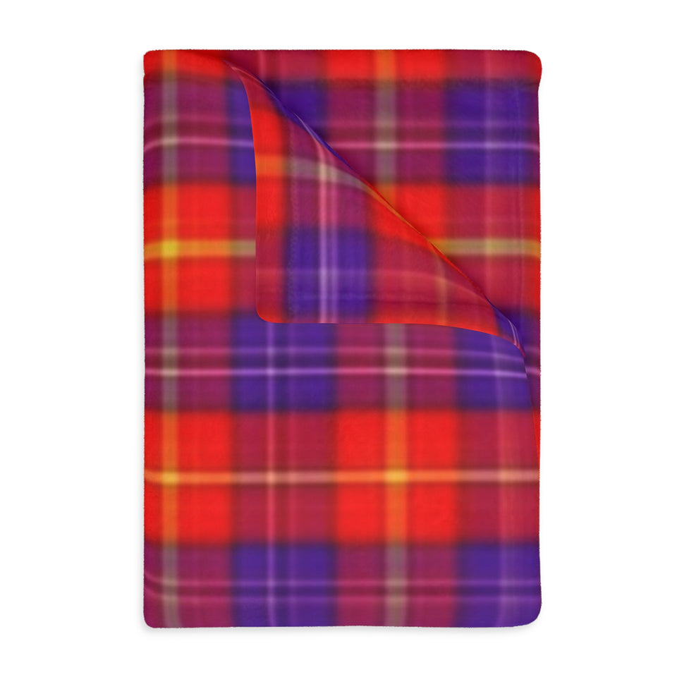 34CB  Colorful Plaid Blanket