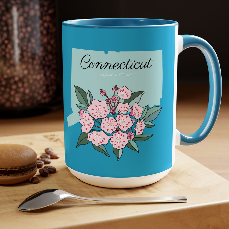 7SFM  Connecticut State Flower Mug