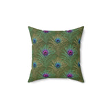 9PCF  Peacock Feather Pillow