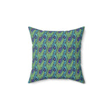 53PCF  Peacock Feather Pillow