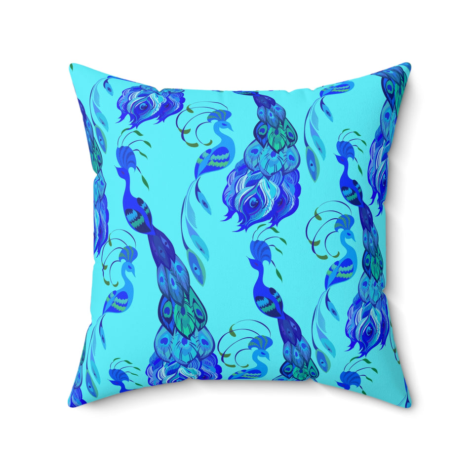 23PCF  Peacock Feather Pillow