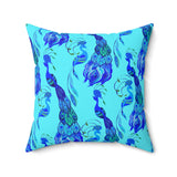 23PCF  Peacock Feather Pillow