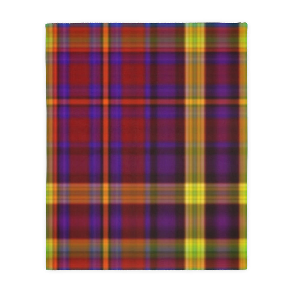 52CB  Colorful Plaid Blanket