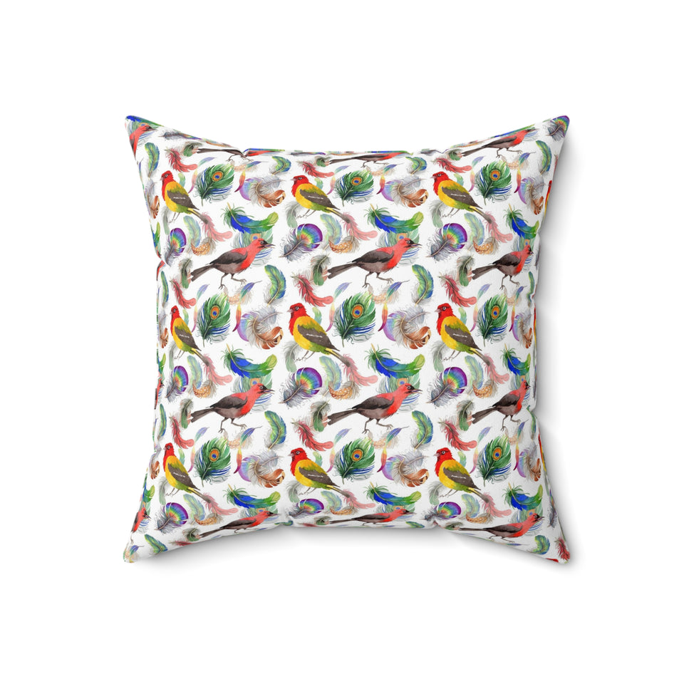 51PCF  Peacock Feather Pillow