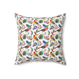 51PCF  Peacock Feather Pillow