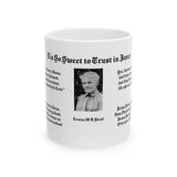 51H  Tis So Sweet to Trust in Jesus  Mug