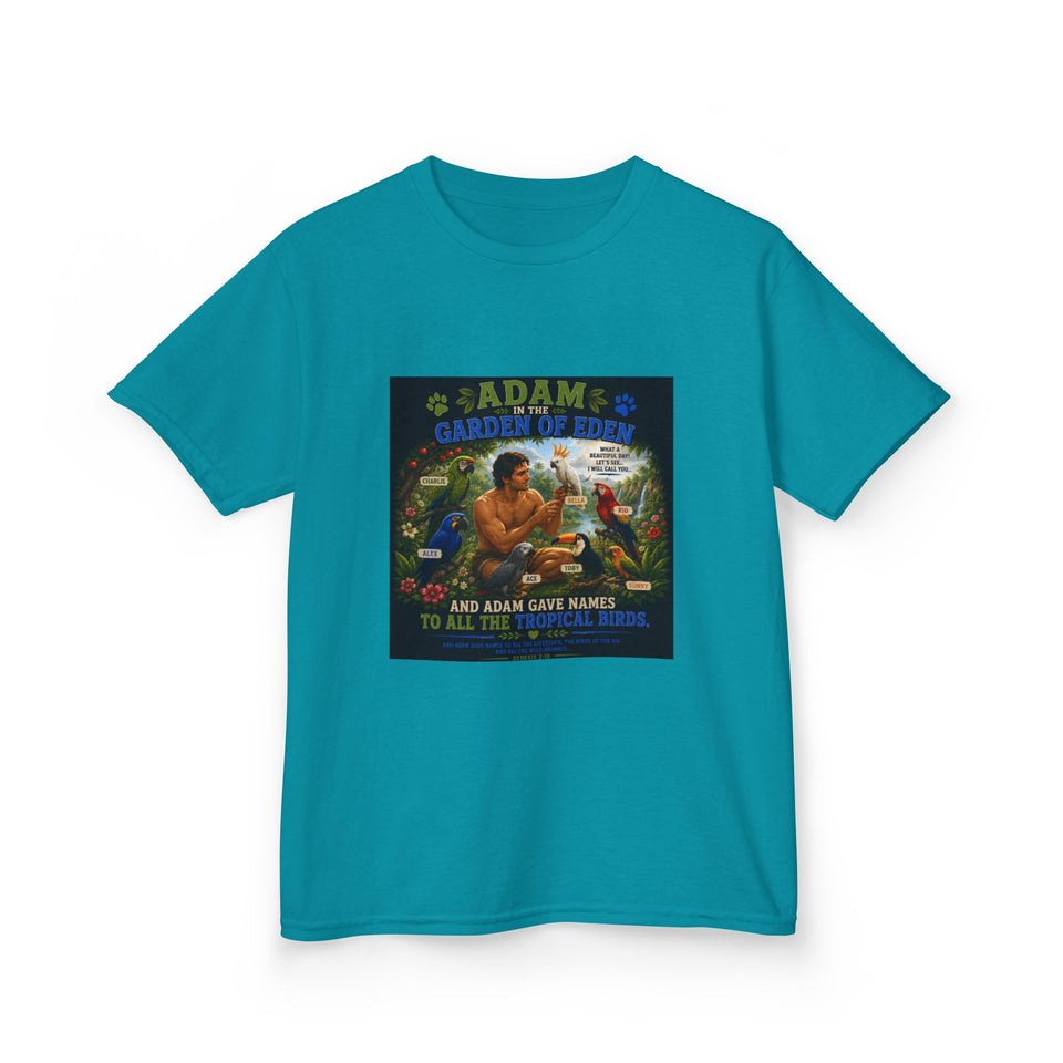 Adam in the Garden of Eden Kids T-Shirt – Charlie & Alex Edition CA28