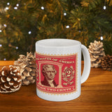 2TJSM  Thomas Jefferson US Stamp mug