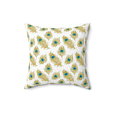 16PCF  Peacock Feather Pillow