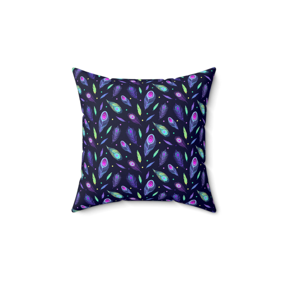 63PCF  Peacock Feather Pillows