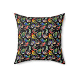 52PCF  Peacock Feather Pillow