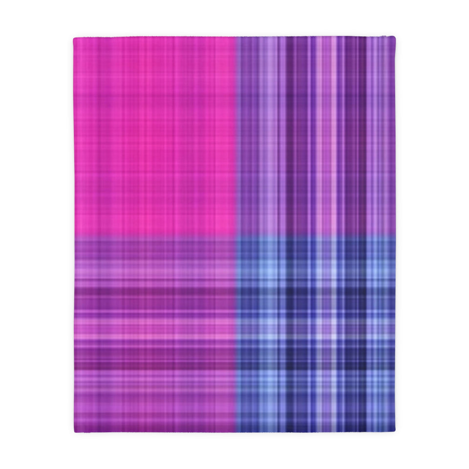 17CB  Colorful Plaid Blanket
