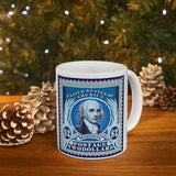 1JMSM  James Madison US Stamp mug