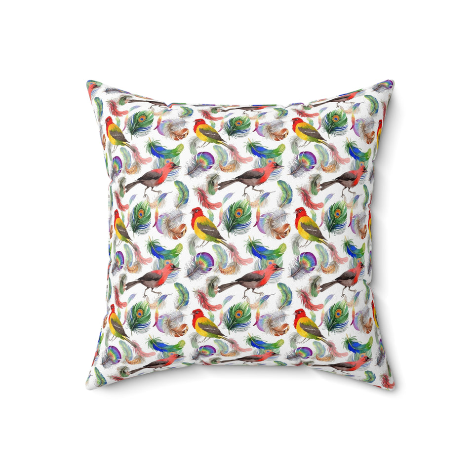 51PCF  Peacock Feather Pillow