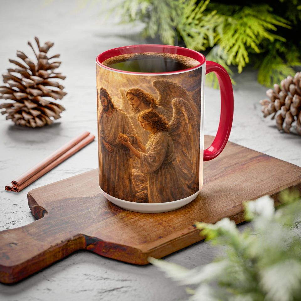 BSM54  Angels Ministering to Jesus Mug
