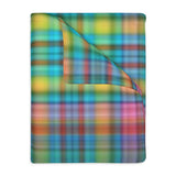 68CB  Colorful Plaid Blanket