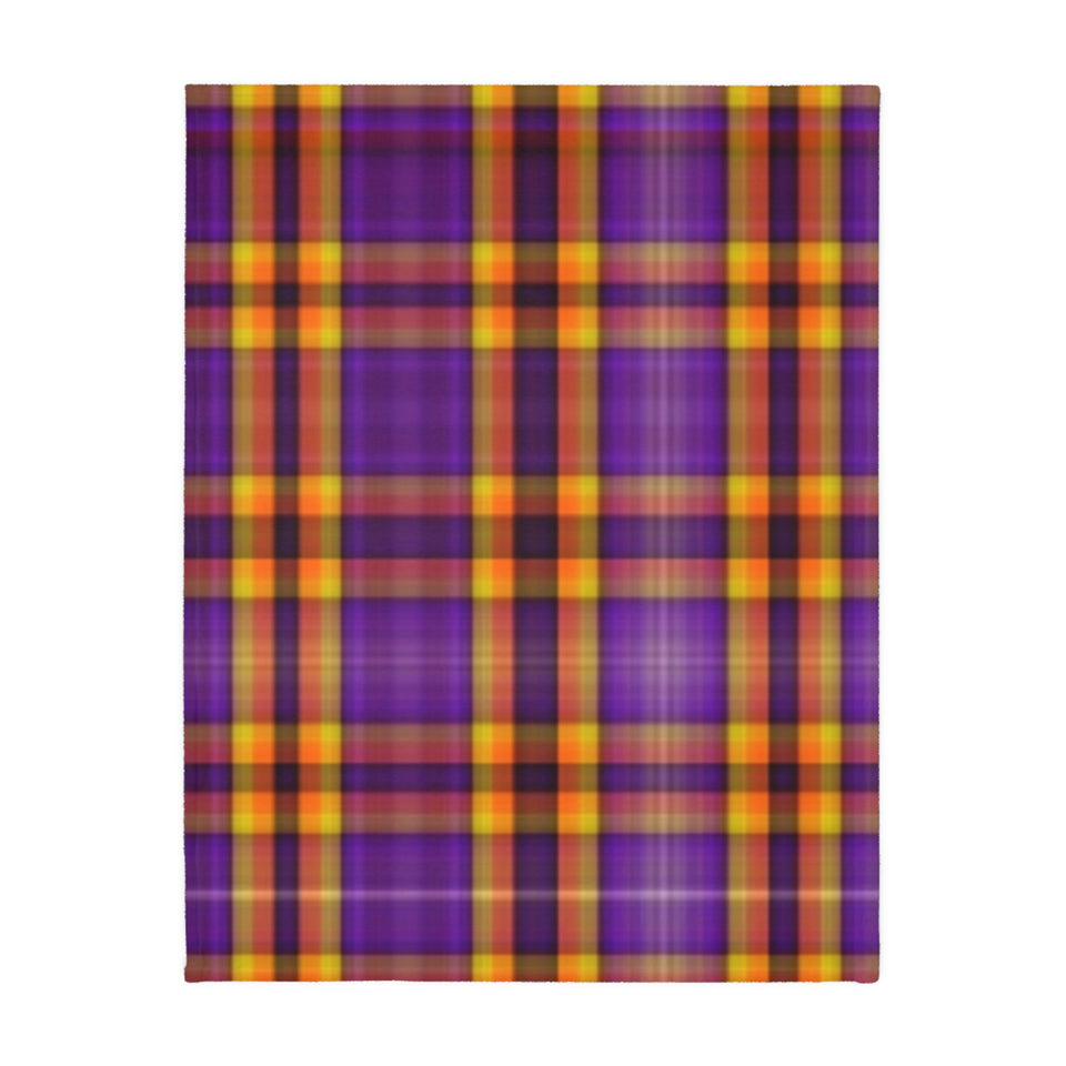 40CB  Colorful Plaid Blanket