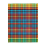 60CB  Colorful Plaid Blanket