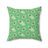 20PCF  Peacock Feather Pillow