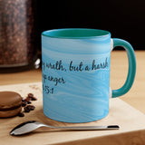 20CMSM  Colorful Marble Proverbs 15:1 Mug