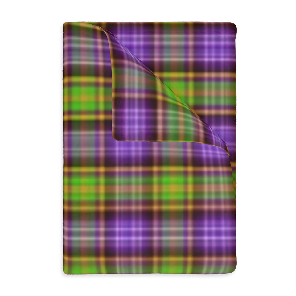 41CB  Colorful Plaid Blanket