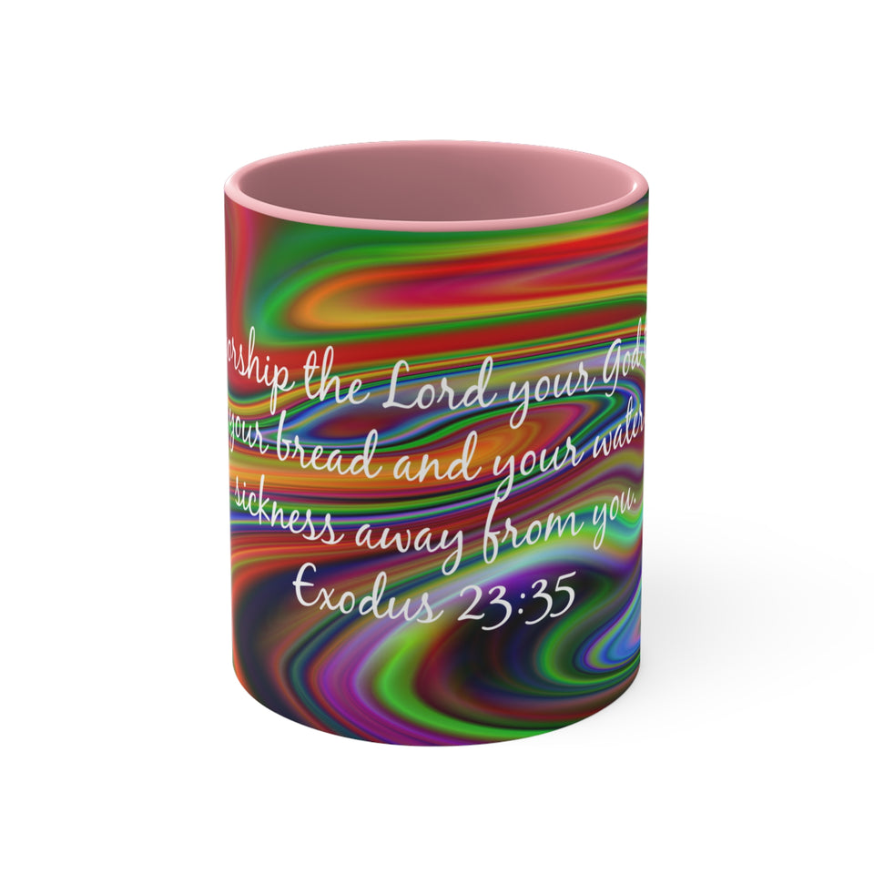 76CMSM  Colorful Marble Exodus 23:35 Mug