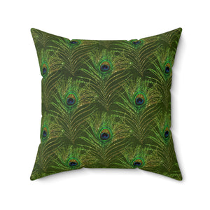 6PCF  Peacock Feather Pillow