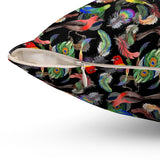 52PCF  Peacock Feather Pillow