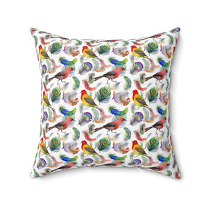 51PCF  Peacock Feather Pillow