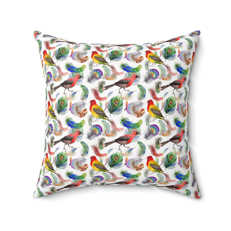 51PCF  Peacock Feather Pillow