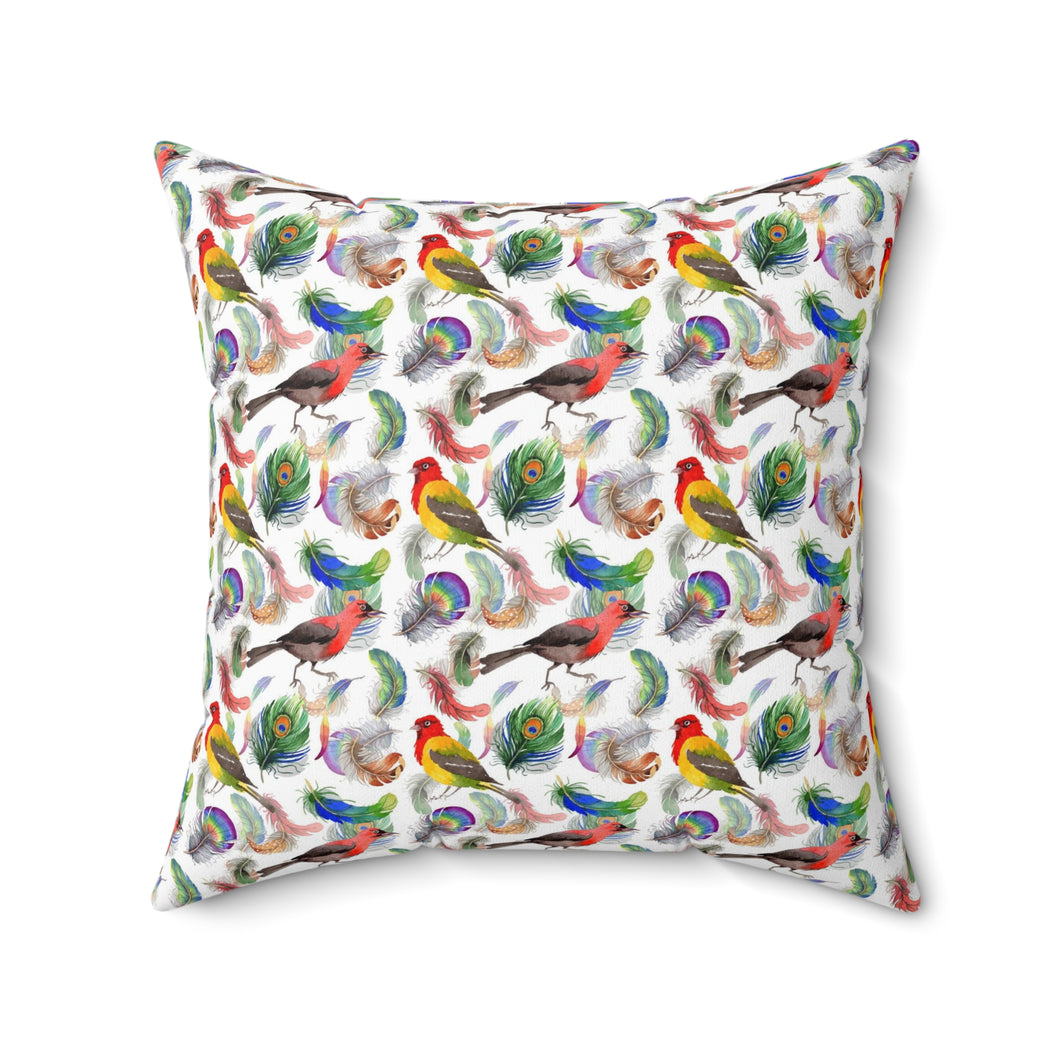 51PCF  Peacock Feather Pillow