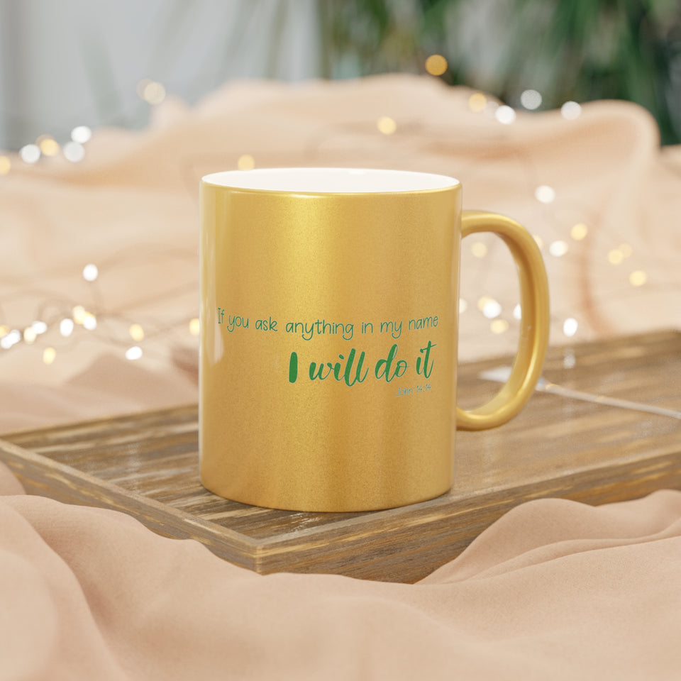54SGM  Silver and Gold Christian Mug