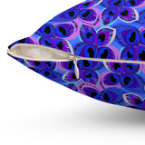 21PCF  Peacock Feather Pillow