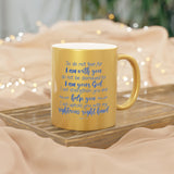 60SGM  Silver and Gold Christian Mug