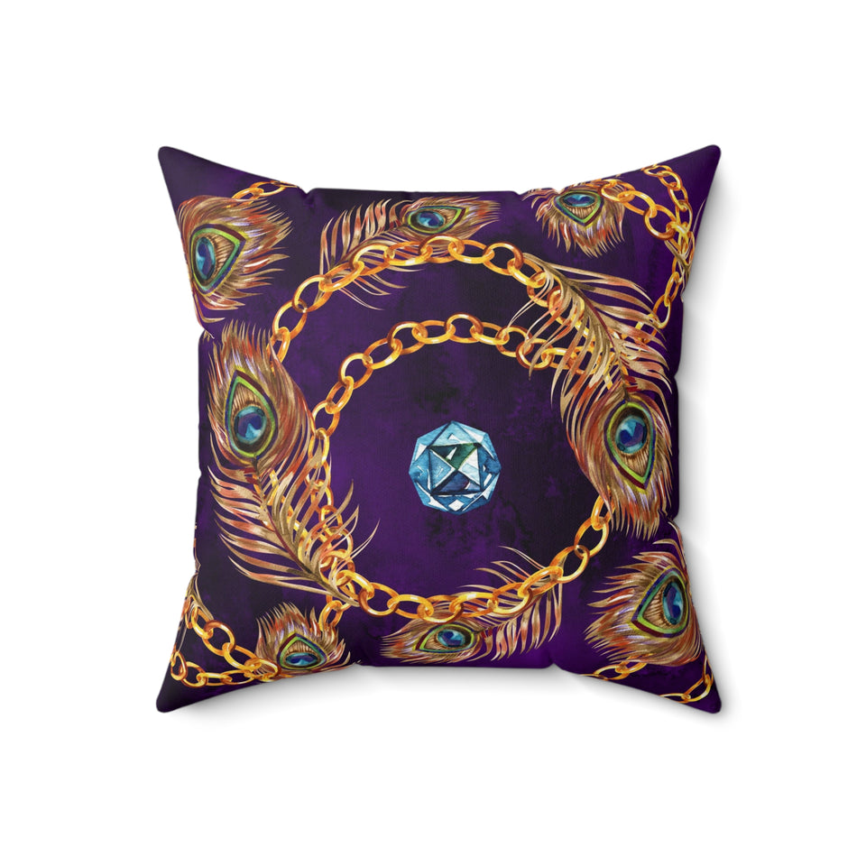 29PCF  Peacock Feather Pillow