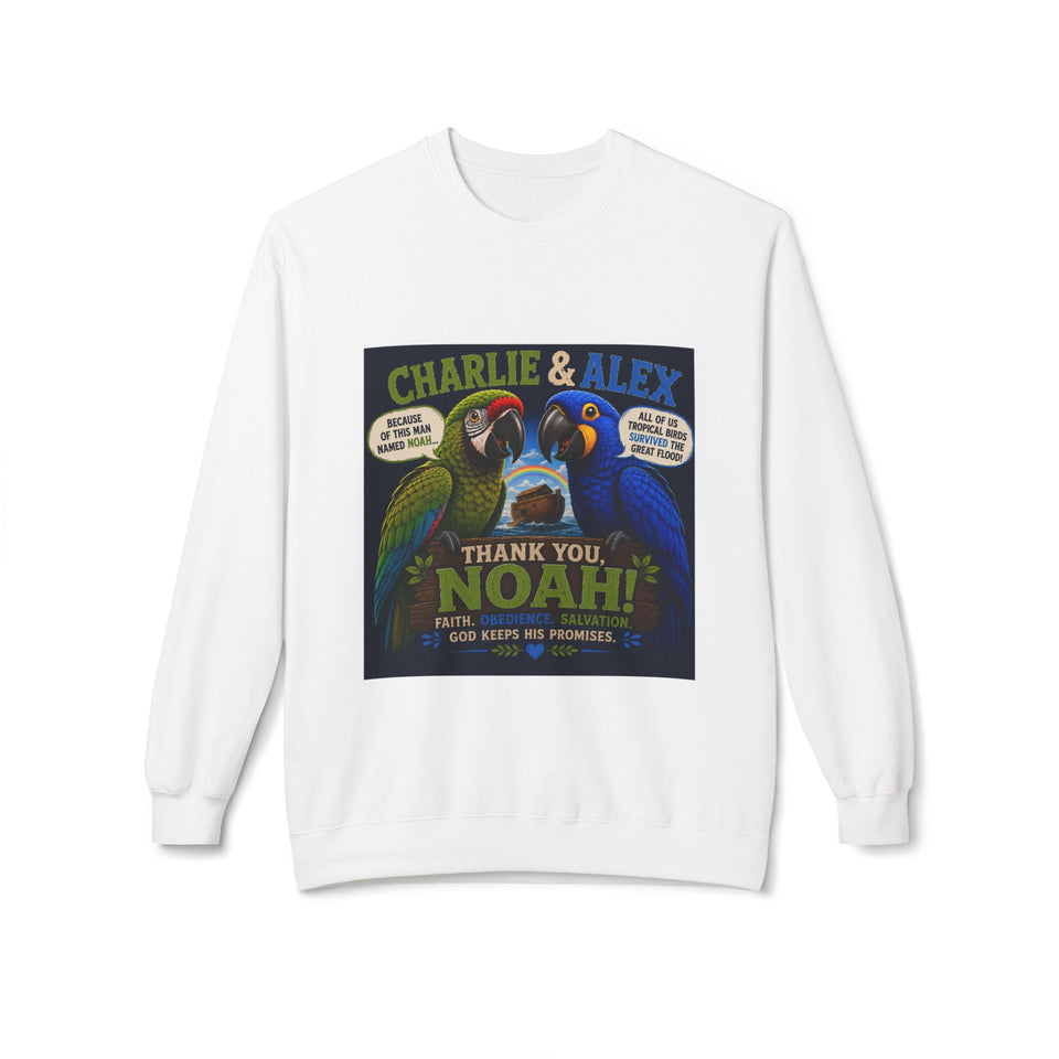 Charlie & Alex “Thank You, Noah!” Christian Sweatshirt CA16