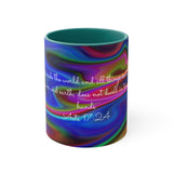 56CMSM  Colorful Marble Acts 17:24  Mug