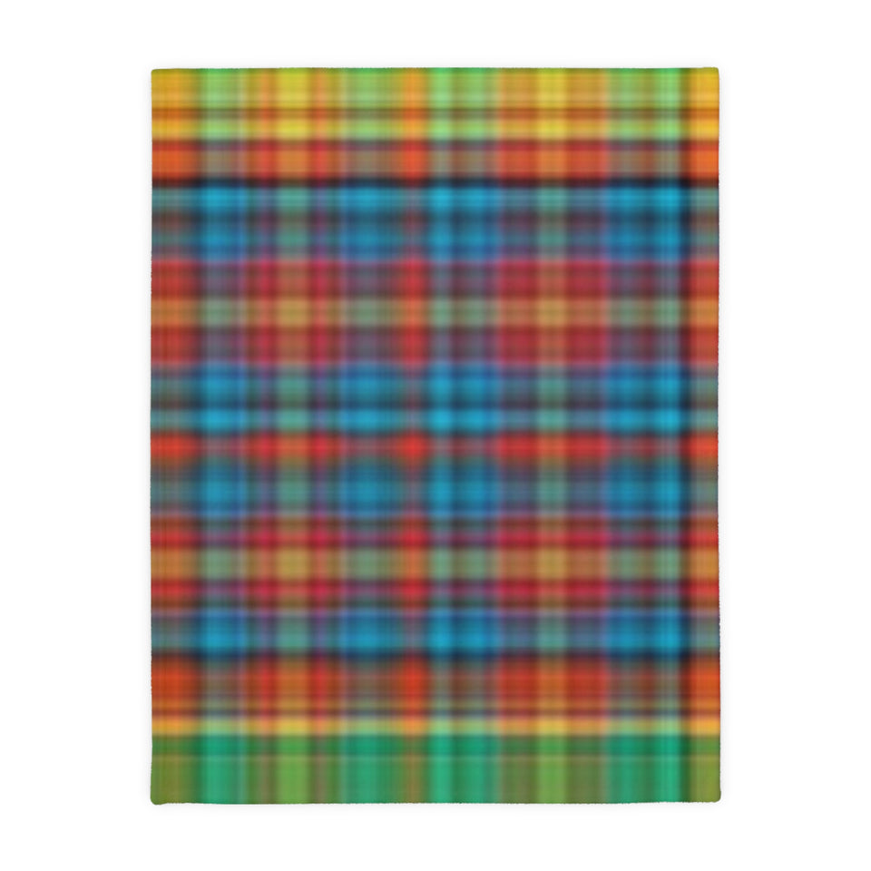 60CB  Colorful Plaid Blanket