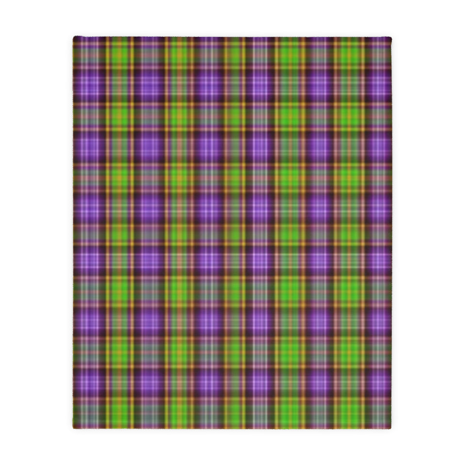 41CB  Colorful Plaid Blanket